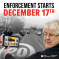 20mph enforcement to begin December 17th